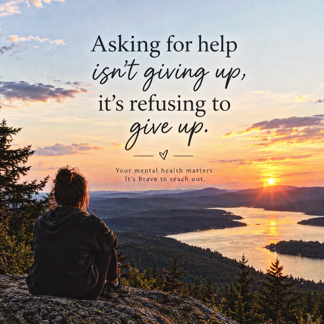 🌿 ASKING FOR HELP ISN’T GIVING UP, ITS REFUSING TO GIVE UP.

To ask for help, you are the bravest person in the world! 

We see you, always.

Much Love 🤍

#mentalhealth #mentalhealthawareness #therapy #therapists #motivation